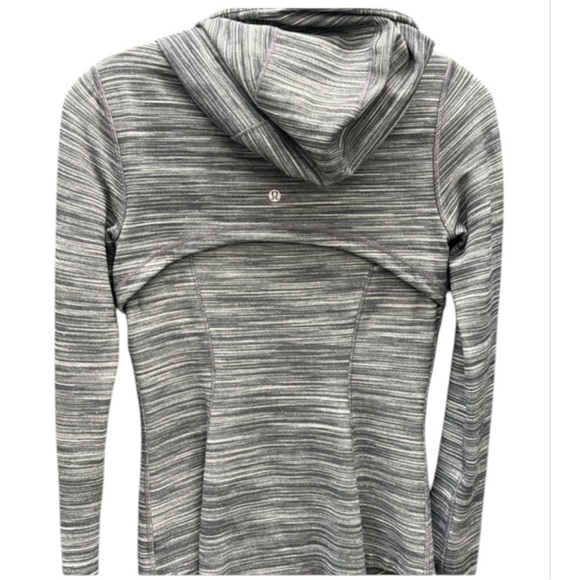 Lululemon Hooded Define Jacket *Nulu Heathered Black/White/Black size 6 - Picture 13 of 15